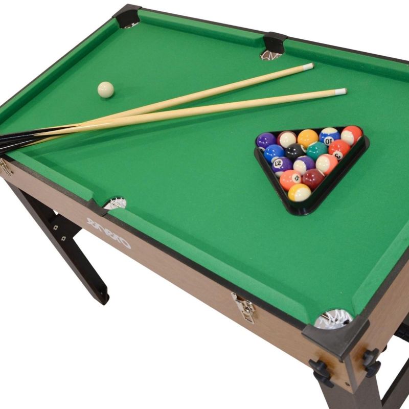 Enero 3-in-1 WOODEN TABLE FOR FOOTBALL, BILLIARDS, AIR HOOKUP fekete table games, tables