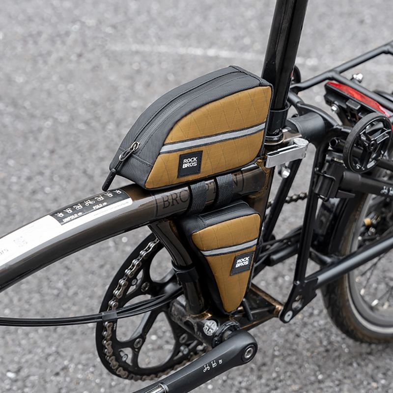Rockbros Triangle Bike Frame 0.3l - Brown brązowy \ 0.3 l táska