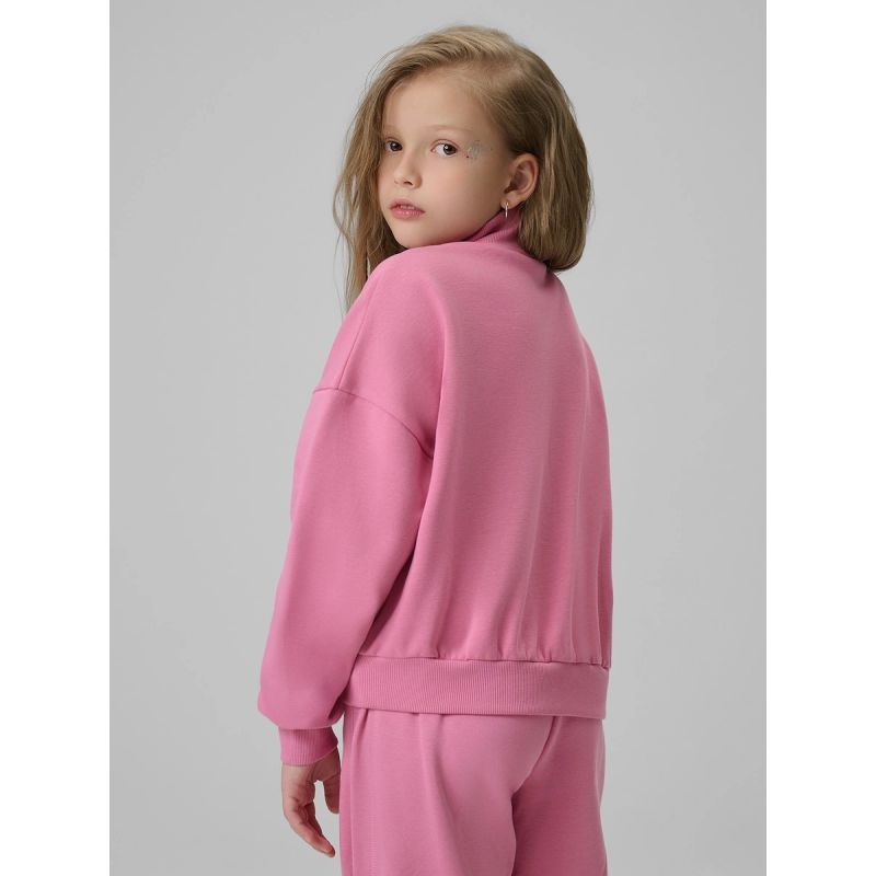 4F Regular sweatshirt without hood for girls kapucnis pulóver 4FJRSS26TSWSF2625-54S