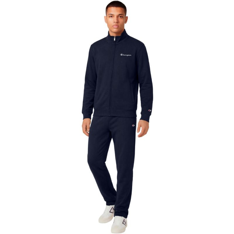 Champion Full Zip Suit Men's Tracksuit Navy Blue 222248 BS501 sötétkék szett