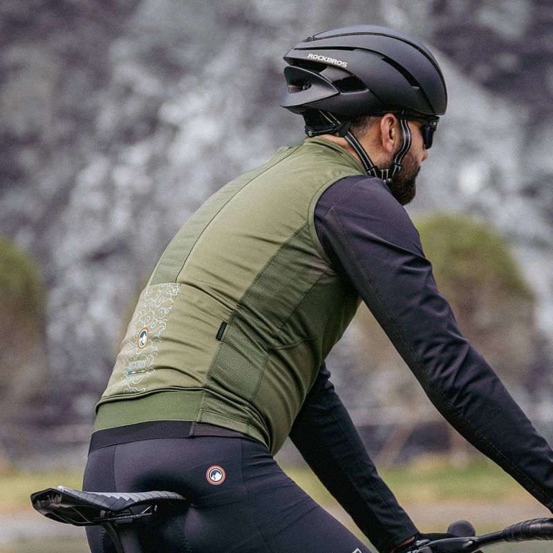Rockbros ROAD TO SKY insulated windproof vest S - green s \ zielony vests