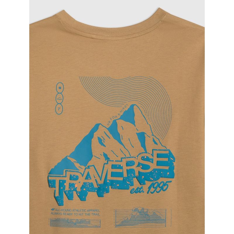 Men's regular printed T-shirt 4F 4FRAW25TTSHM3377-83S póló