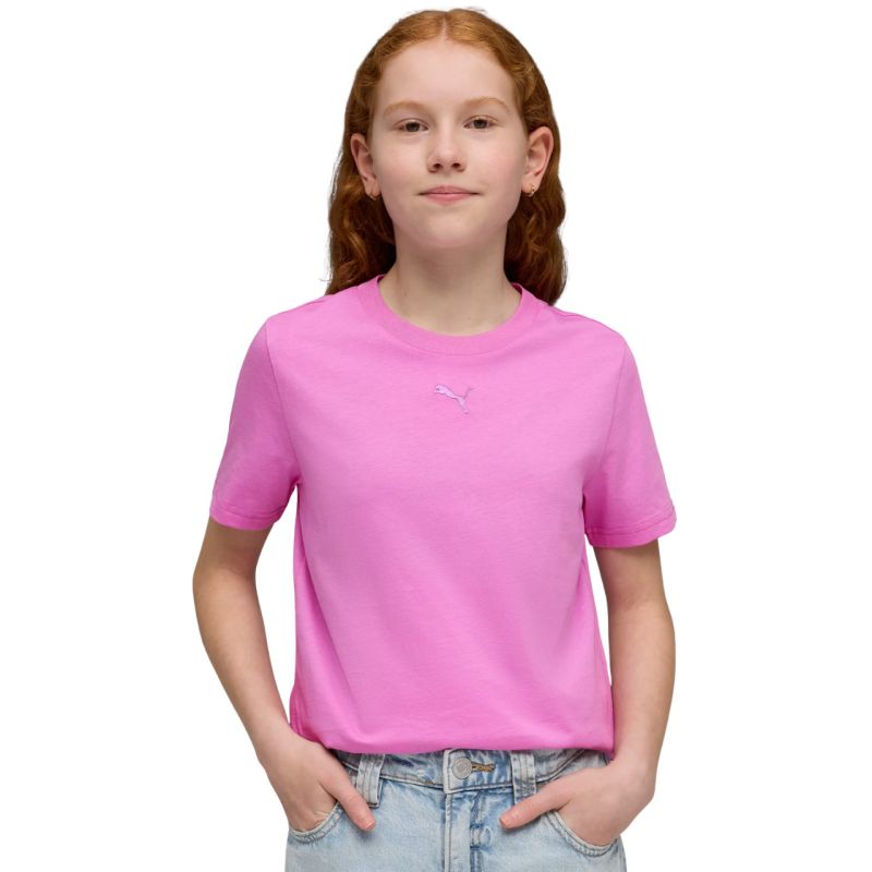 Puma ESS Centered Cat Logo Tee for kids pink 692972 rózsaszín kapucnis pulóver