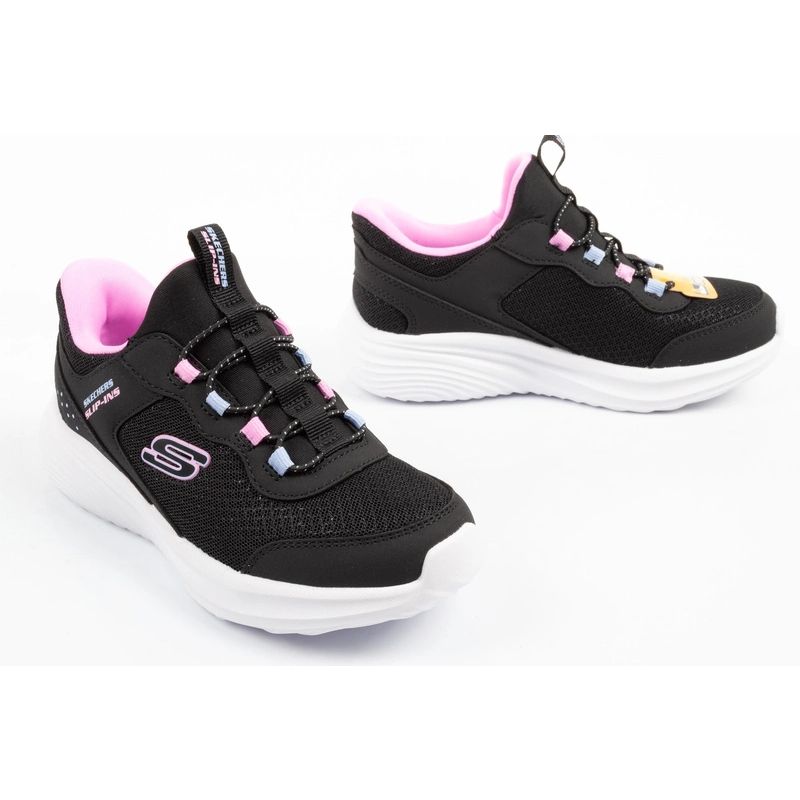 Skechers Bounder Pro Slip-Ins Kids' Sports fekete utcai cipő 303690L/BLK