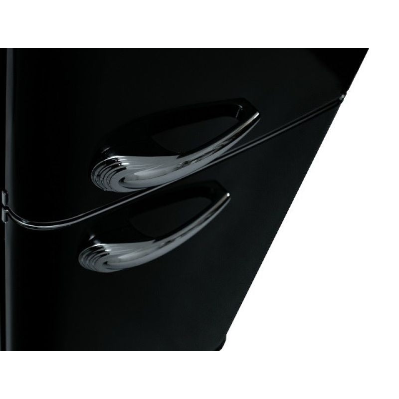 Vans Ravanson 250l Retro Refrigerator | LED lighting | Vintage style | 545 x 585 x 182 mm | fekete home appliances