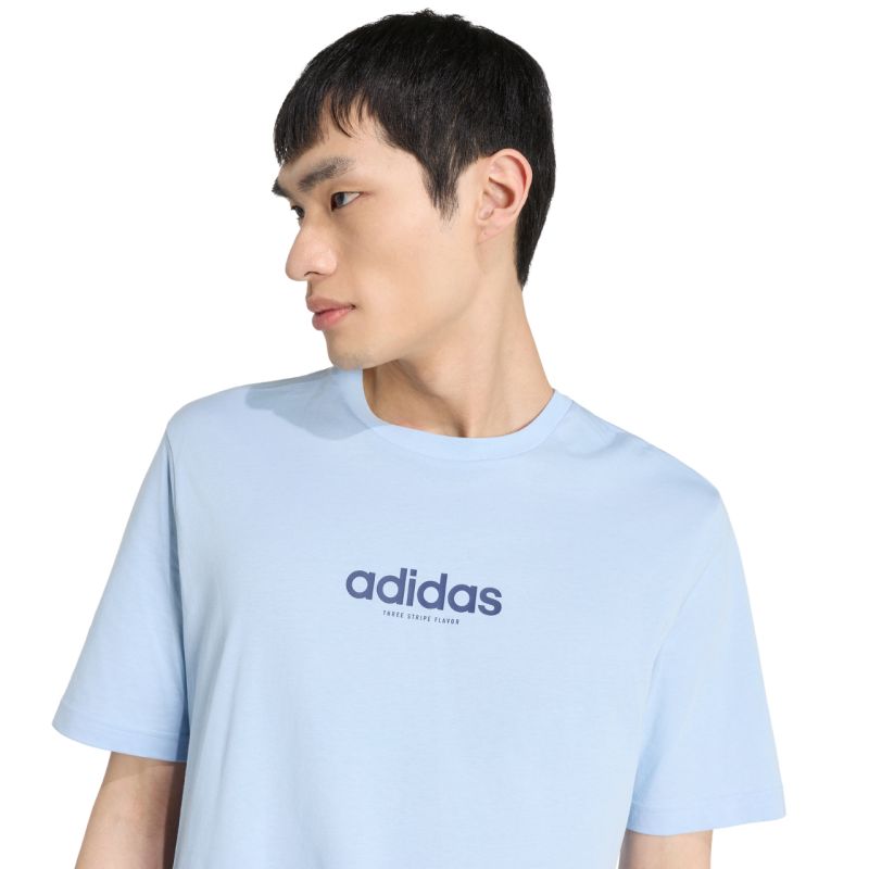 Adidas Men's Burger Flavor Graphic T-shirt light kék ruházat KT9731