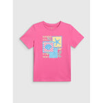 4F Girls' regular printed T-shirt ruházat 4FJRSS26TTSHF4418-54S