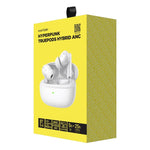 HATOR Hyperpunk Truepods Hybrid ANC True Wireless Stereo (TWS) In-Ear Headset Bluetooth Calls/Music White