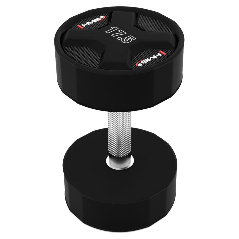 HMS HPC 17.5 KG POLYURETHANE Dumbbell CPU súlyzó 17-66-196