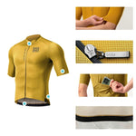 Rockbros 15120014023 ROAD TO SKY men's cycling jersey short sleeve S - yellow s \ żółty póló
