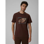 4F Men's regular printed T-shirt férfi póló 4FRSS26TTSHM4230-81S