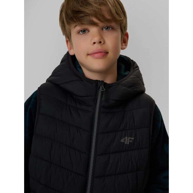 4F Boy's vest with synthetic filling gyerek mellény 4FJRAW26TVJAM431-20S