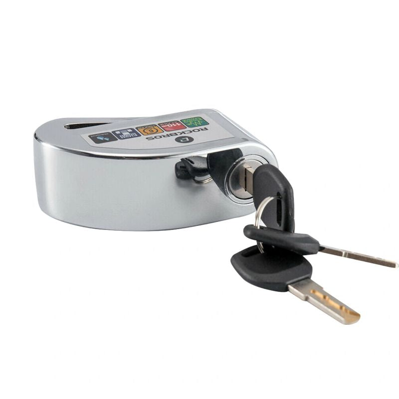 Rockbros Bike Lock with Alarm and Disc Lock - Black czarny kiegészítő LBAYG8308-211810