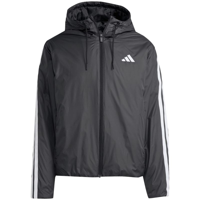 adidas Men's Essentials Climawarm 3-Stripes Insulated Hooded Jacket Black JM4042 Ruházat