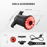 Rockbros rear bike light tourist equipment