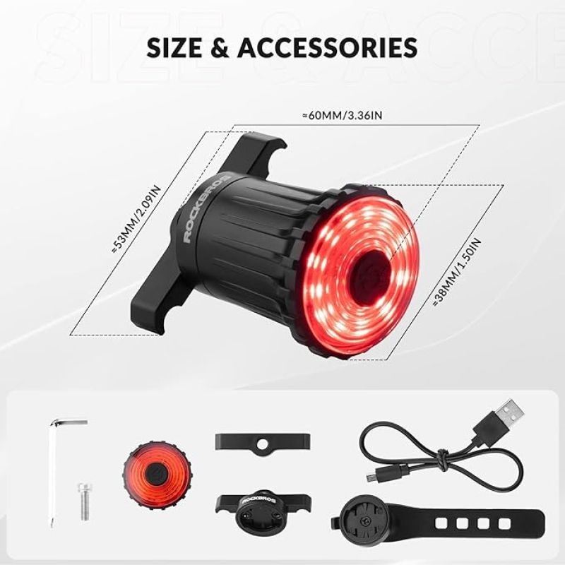 Rockbros rear bike light tourist equipment