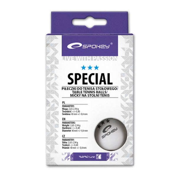 Spokey Special ping pong balls 6 pcs 81876 Labda