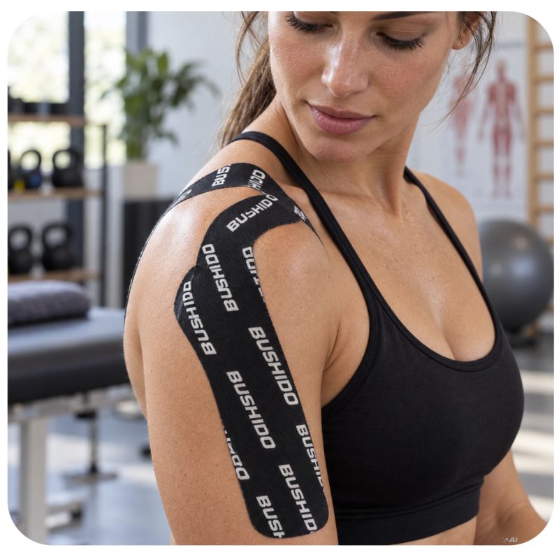 DBX Bushido Kinesiological Tape For Taping 5m Self-Adhesive Beige | czarny || beżowy zokni szalag DBX-TAPE-Brown