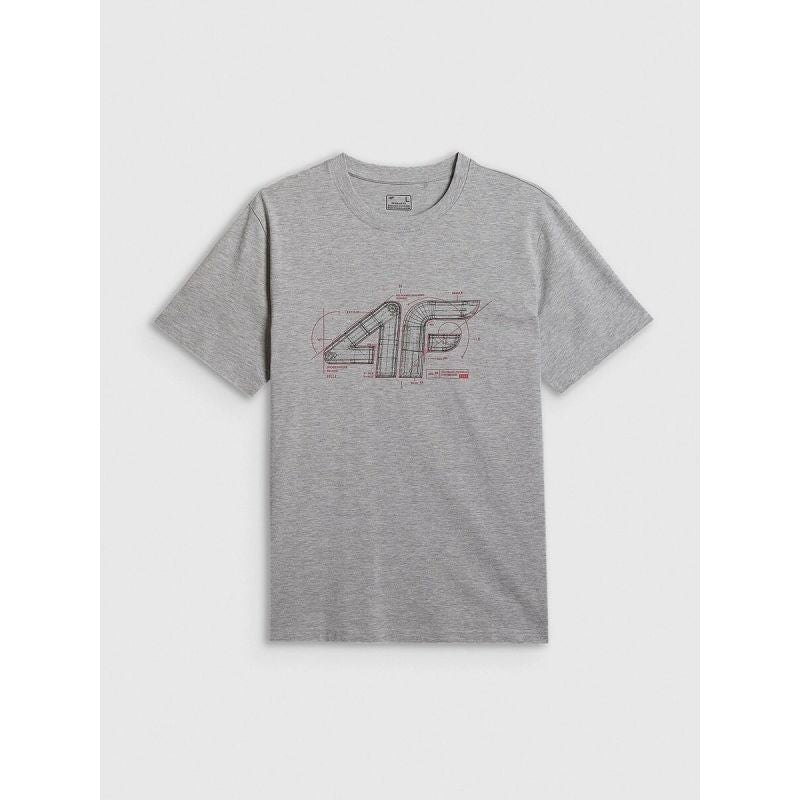 4F Men's regular-fit graphic T-shirt férfi póló 4FRSS26TTSHM3989-27M