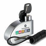 Rockbros Bike Lock with Alarm and Disc Lock - Black czarny kiegészítő LBAYG8308-211810