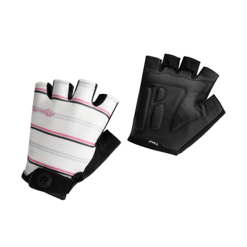 Rogelli women's gloves STRIPE white and pink rózsaszín kesztyű