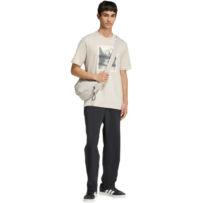 Adidas Men's Outdoor Kayaking Graphic T-shirt bézs póló