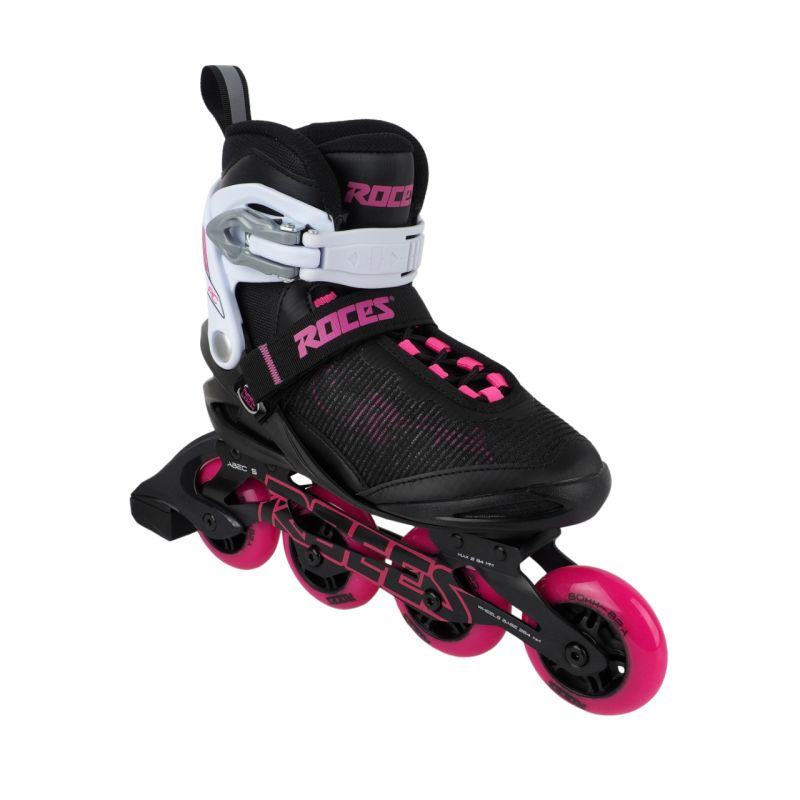 Roces Pic X roller skates black and 400911 rózsaszín utcai cipő