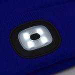 head Hat With 4-Led Headlamp 120 Lm 3 Modes For Tourism kék sapka GSP-1088235