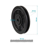 ROLLER fi 100MM FOR ATLAS ROPE fi 6MM ENERO FIT