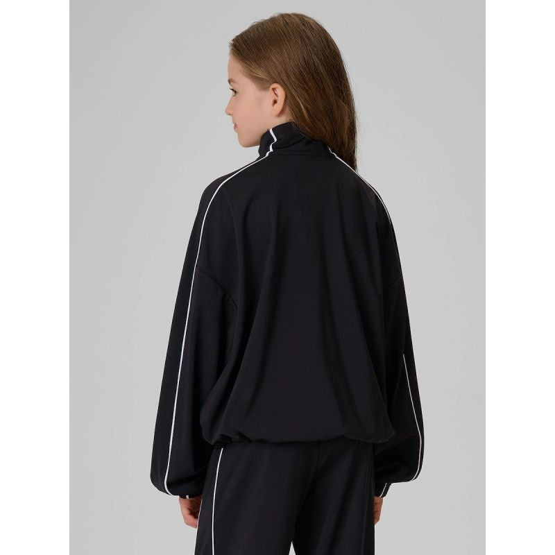 4F Girls' loose sports sweatshirt without hood 158/164 kapucnis pulóver 4FJRSS26TSWSF3057-20S