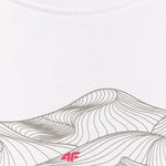 4F Women's T-shirt F2785 10S fehér ruházat 4FWSS26TTSHF278510S