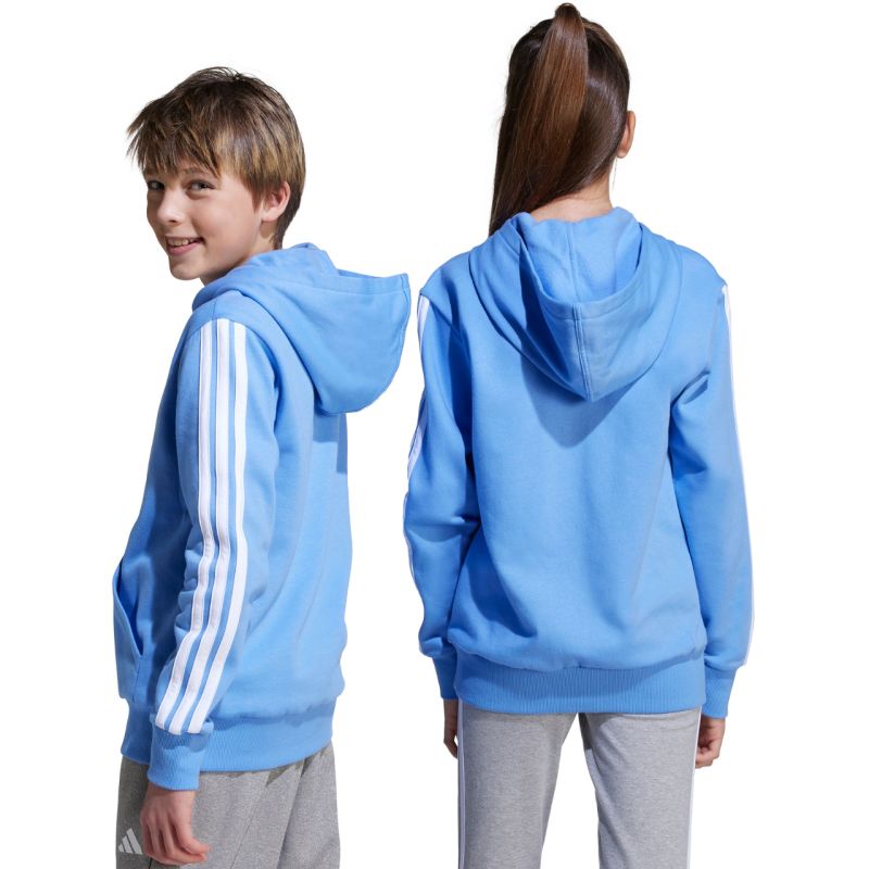 adidas Essentials Hoodie 225 Blue JN2424 128 cm kapucnis pulóver