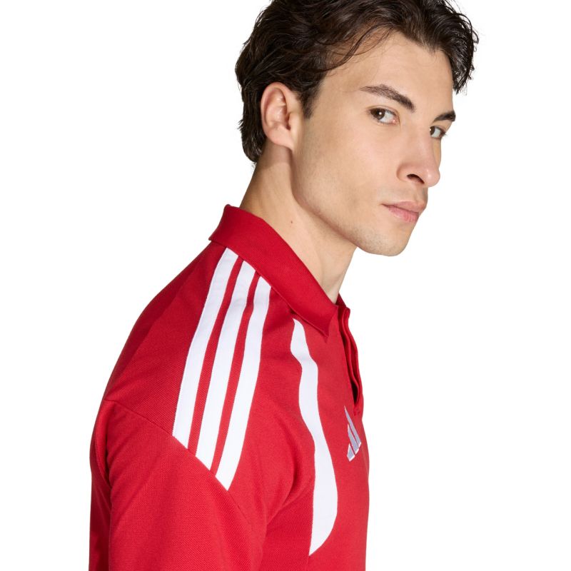 Adidas Tiro 26 League Red piros férfi galléros póló KF3400