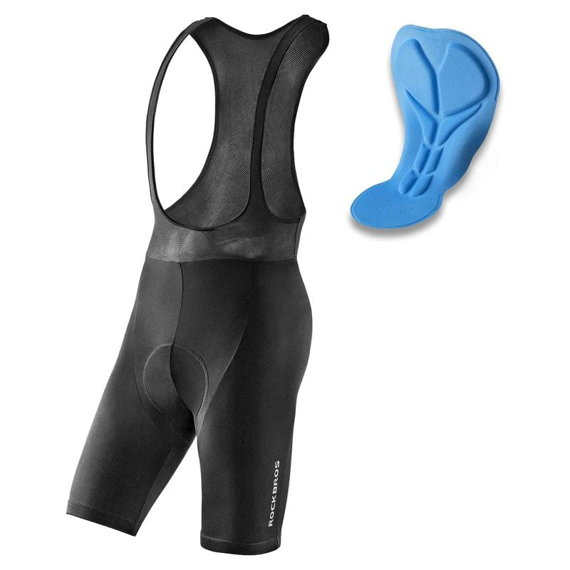 Rockbros bib with insert - black xxxxl short