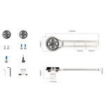 Rockbros FK-307T Titanium Alloy Bike Computer Mount - Titanium