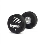 Tiguar PU dumbbell 7 kg fekete edzőfelszerelés TI-WHPU0070