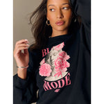 Women's loose sweatshirt without hood 4F