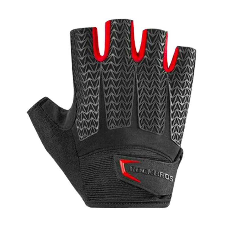 Rockbros XL cycling gloves with gel inserts - black and red xl \ czarny || czerwony kesztyű 7016802869410-157289