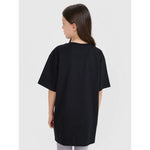 Oversized T-shirt with print for girls 4F FJRSS25TTSHF2646-20S póló