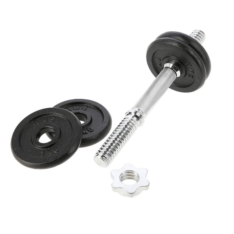 HMS Threaded dumbbell SG01 7 kg fekete edzőfelszerelés 17-59-123