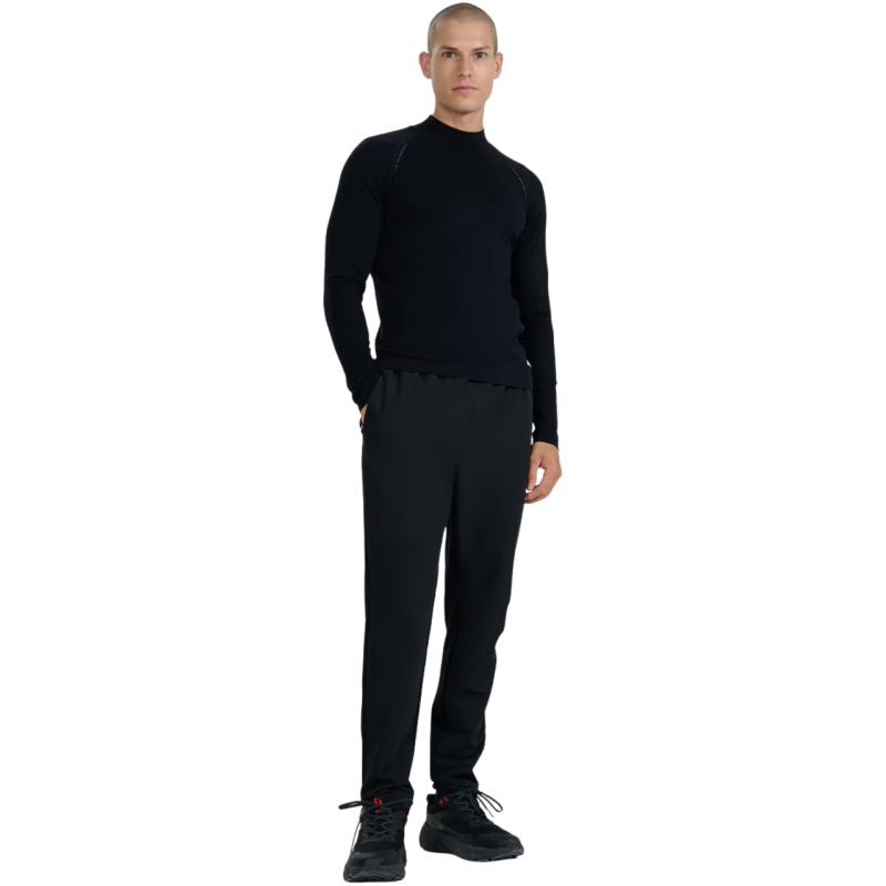 4f Men's longsleeve t-shirt M417 deep black 4FWAW25TFLOM417 20S Ruházat