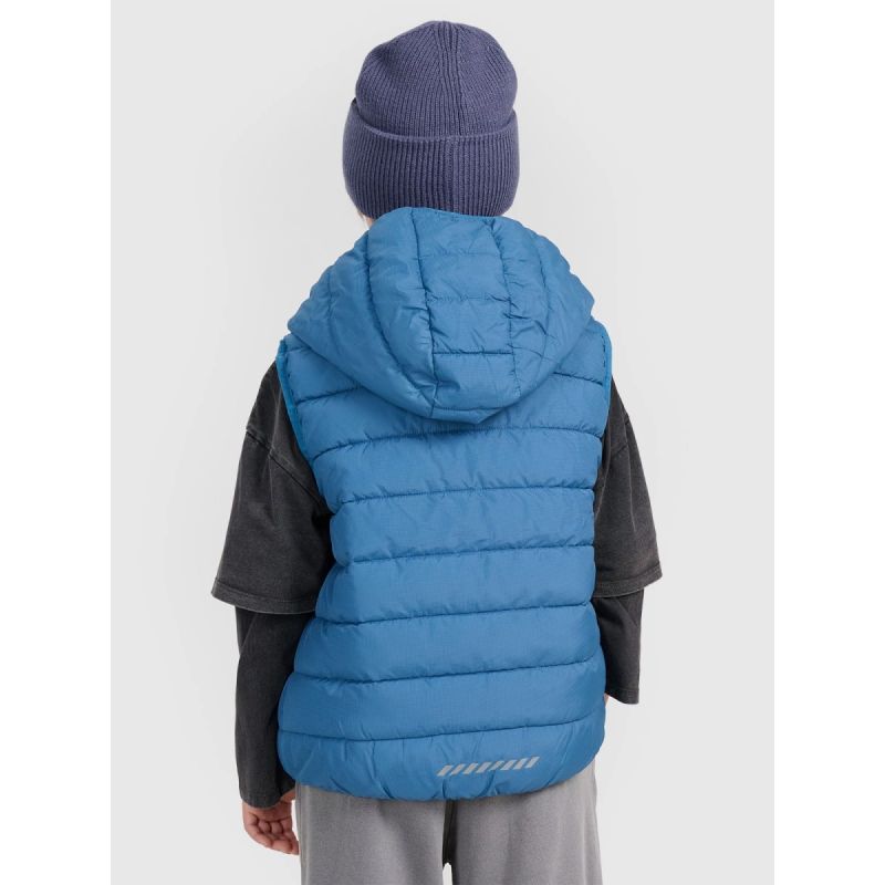 Boy's down vest with synthetic filling 4F 4FJRAW25TVJAM324-32S kabát