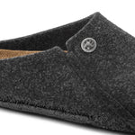 Birkenstock Zermatt Cozy Home Anthracite Wool Felt Slippers Regular Wide (1014938) utcai cipő