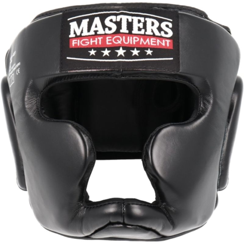 MASTERS FIGHT EQUIPMENT KSS-4B1-BOX leather sparring boxing helmet védőfelszerelés 0229-B01M