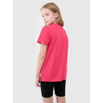 Girls' regular printed T-shirt 4F 4FJWSS25TTSHF2176-55S póló