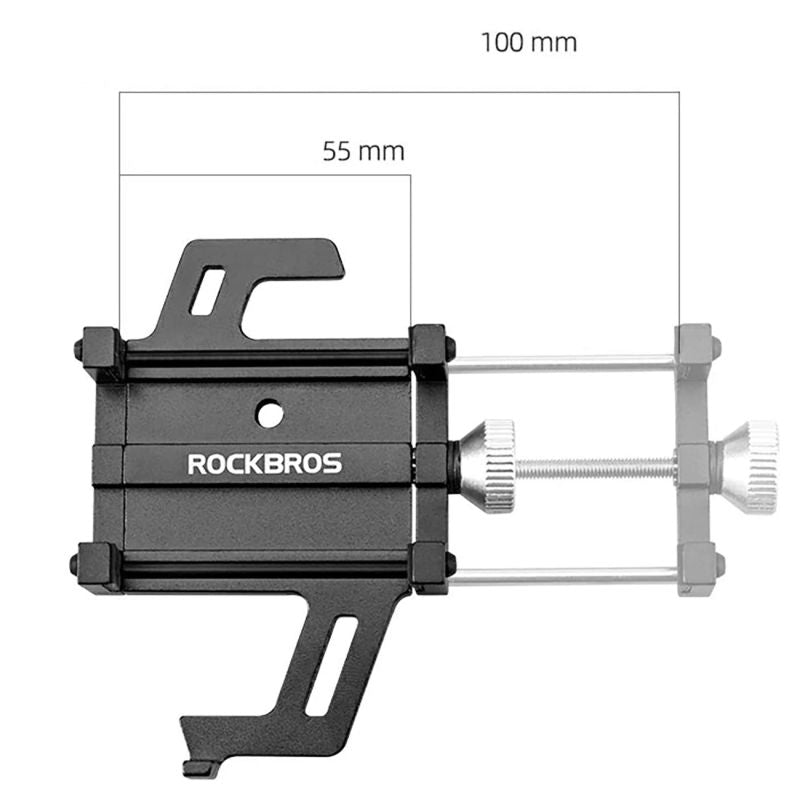 Rockbros 699 Handlebar Clamp Phone Holder - Red piros phones and accessories
