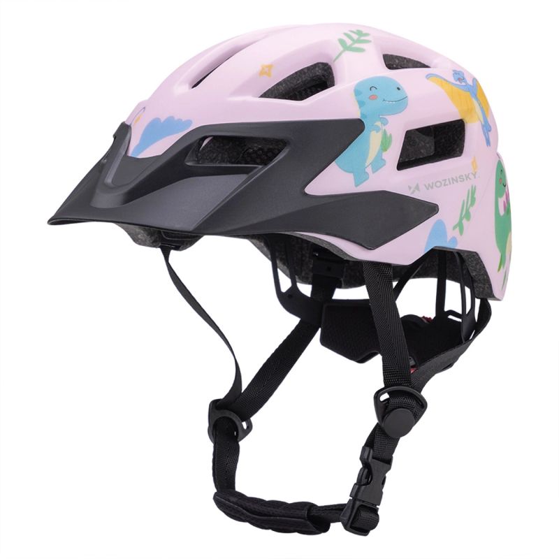 Wozinsky Children's MTB Bike Helmet with Detachable Visor XS - Pink 48-52 cm \ różowy védőfelszerelés HT-45R-199823