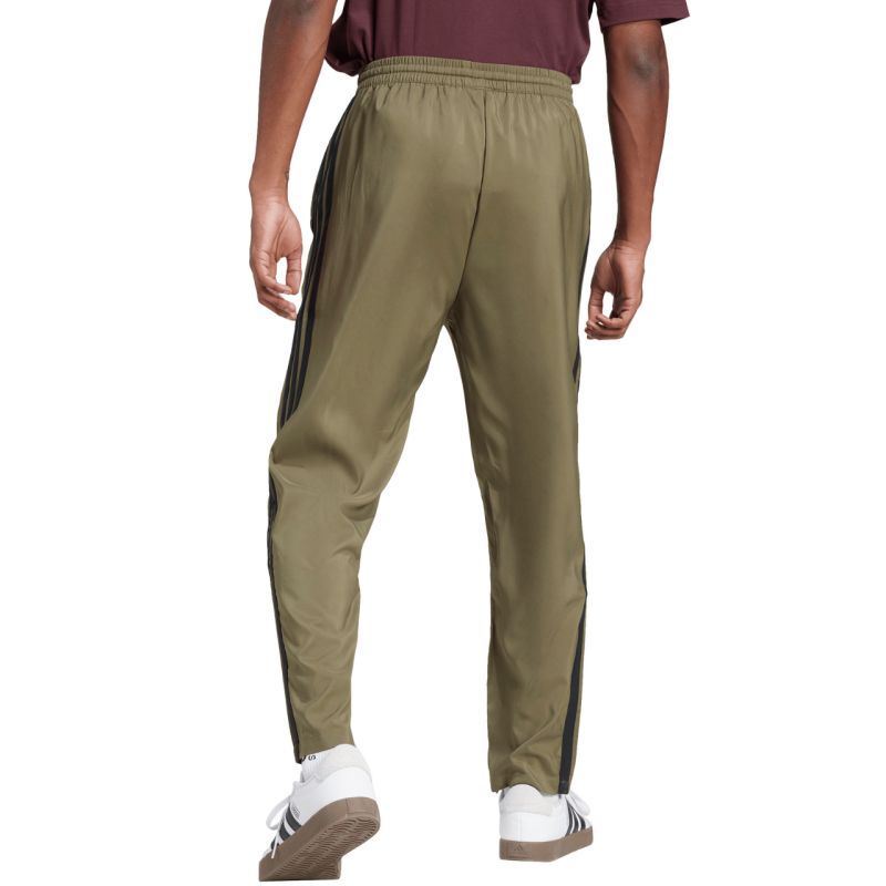 Men's adidas Essentials 3-Stripes Stanford Open Hem JE6401 oliva nadrág