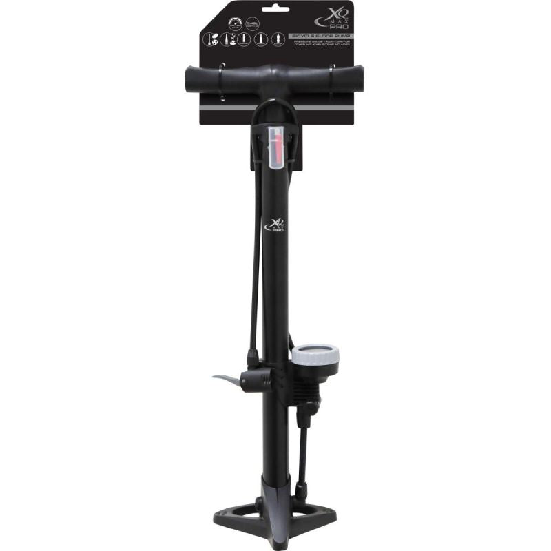 XQMAX PRO WORKSHOP/BICYCLE PUMP (11Bar) WITH PRESSURE GAUGE SMALL BASE pumpa GSP-101754