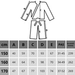 Enero Kimono Professional Karate 170cm 8oz fekete kimonos